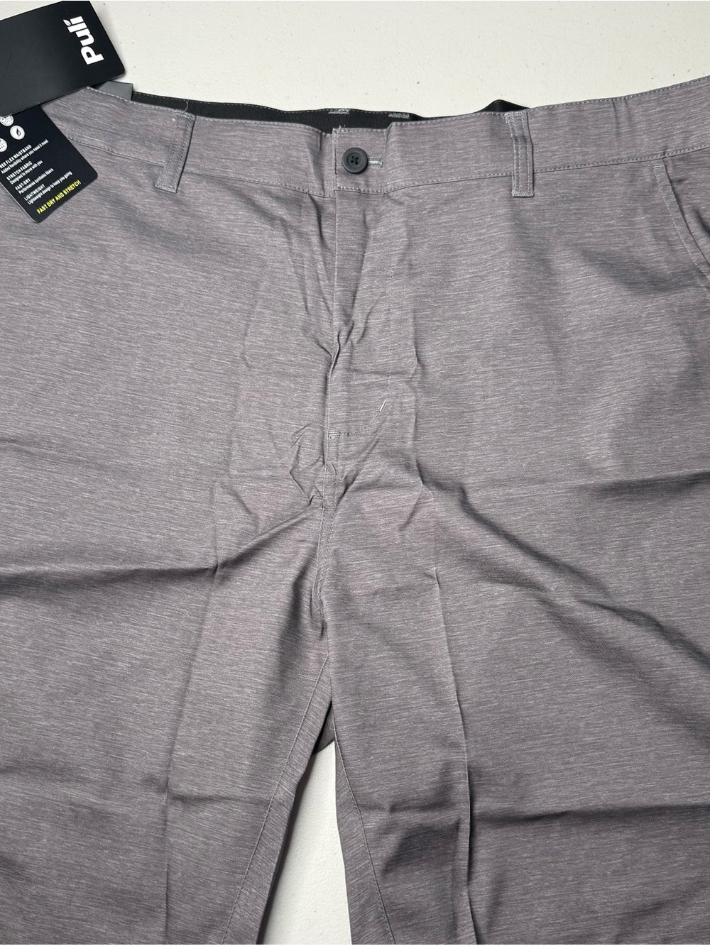 NWT Puli Men’s Golf Shorts Size 40 Gray Stretch Quick Dry Performance Cargo